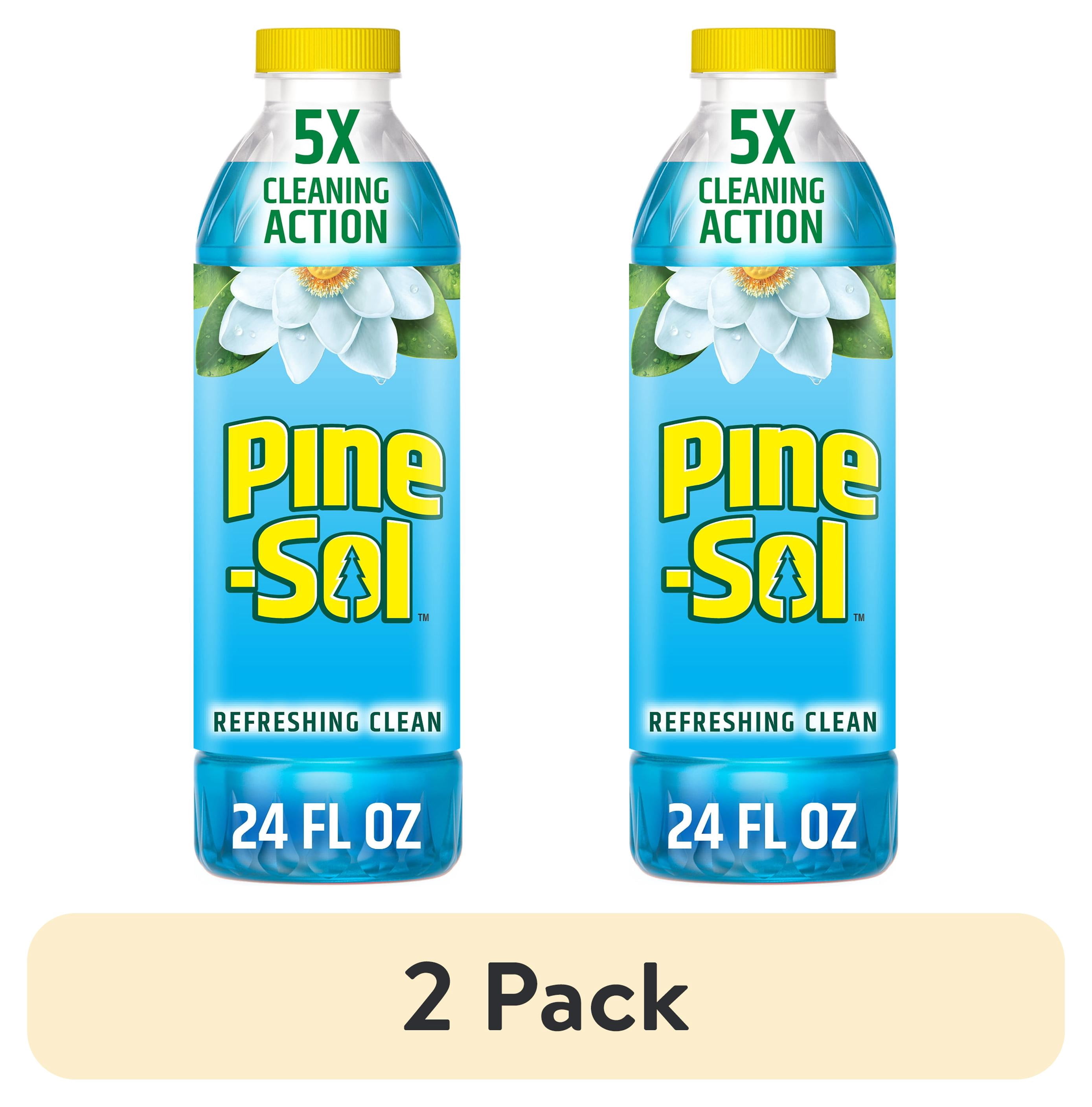(2 pack) Pine-Sol Multi-Surface Floor Cleaner, Refreshing Clean, 24 Fluid Ounces