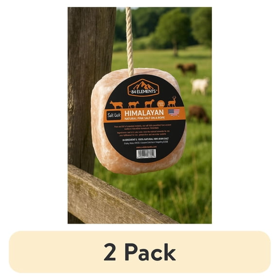 (2 pack) Organic Pink Himalayan Salt Lick - Equine