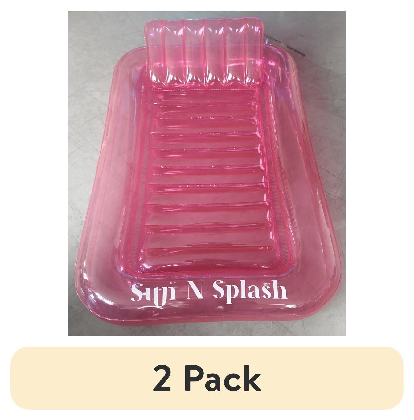 (2 pack) Pink Paradise Inflatable Tanning Pool by Sun N Splash Swimming Pool Type Tanning Pool