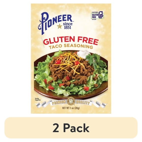 (2 pack) Pioneer Brand Gluten Free Taco Seasoning - 1 oz