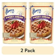 (2 pack) Pioneer Sweet Cream Baking - Waffle & Pancake Mix - 6 oz