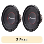 2 pack Pioneer TS-1200M 12" - 1400 W Max Power, Single 4  Voice Coil, IMPP  cone, Rubber Surround | Component Subwoofer