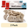 thumbnail image 1 of (2 pack) Plaid 4296 Unpainted Wood Surface, Fun Font Letter Pack, 36 Piece, 1.75", 1 of 4