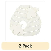 (2 pack) Plaid Surfaces Layered Wood Shape, Beehive