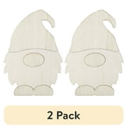 (2 pack) Plaid Surfaces Layered Wood Shape, Gnome