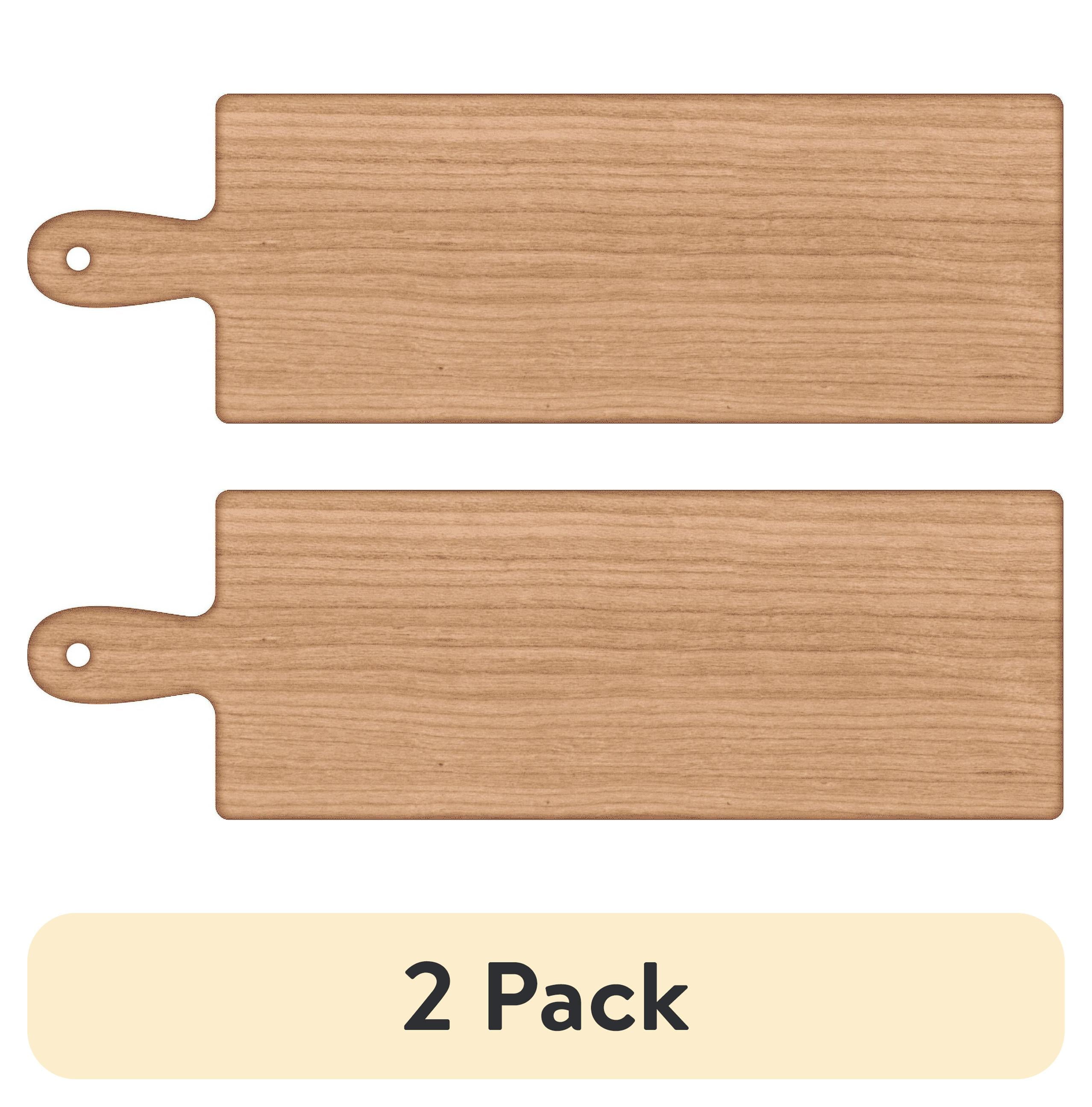 (1 pack) Plaid Wood Surfaces Pine Charcuterie Board, 18" x 7"