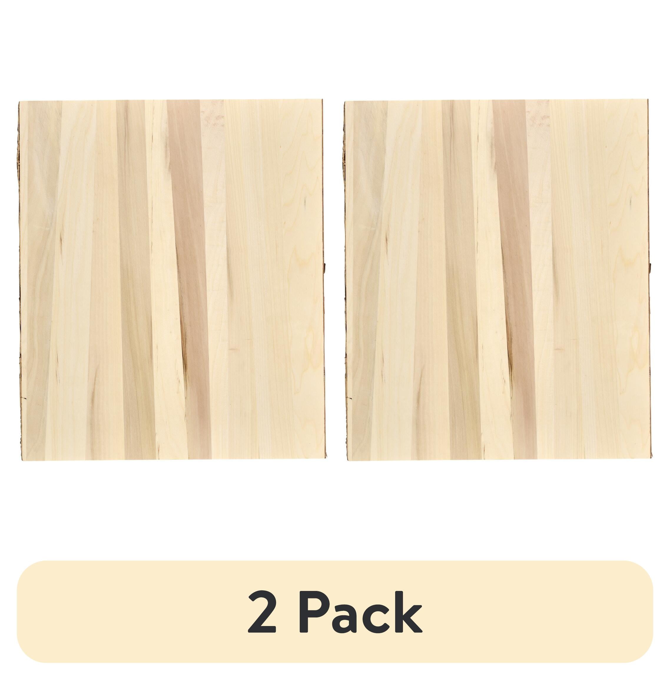 (2 pack) Plaid Wood Surfaces Pine Wood Slice Plank, 16" x 18"