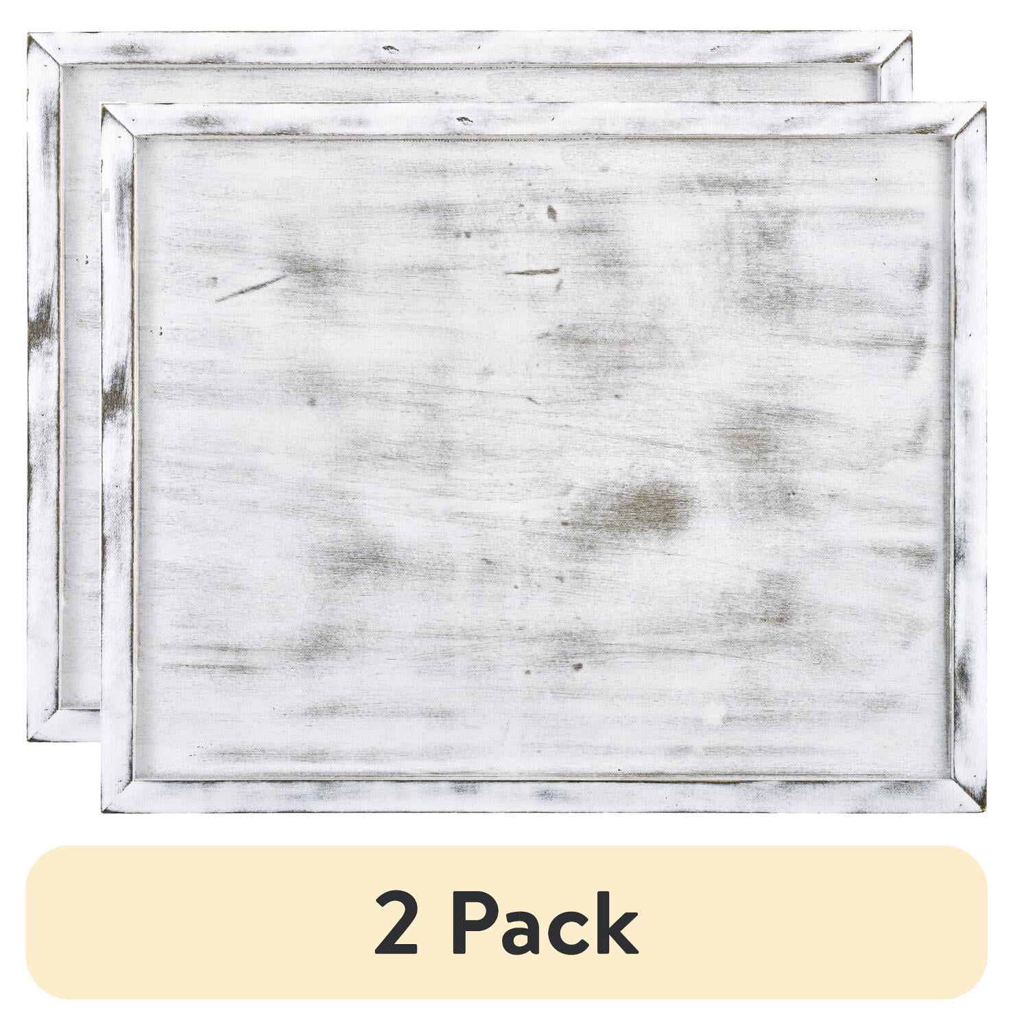 (2 pack) Plaid Wood Surfaces Whitewash Panel, 16" x 20"