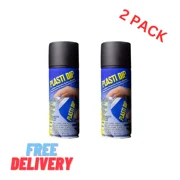 2 pack Plasti Dip Rubberized Matte Black Spray, 11oz