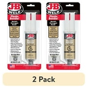 (2 pack) PlasticBonder Tan Syringe Epoxy Adhesive 25 ml