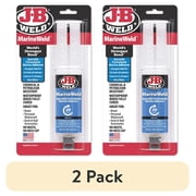 2 pack J-B Weld Plastic Bonder Tan Syringe Epoxy Adhesive 25 ml