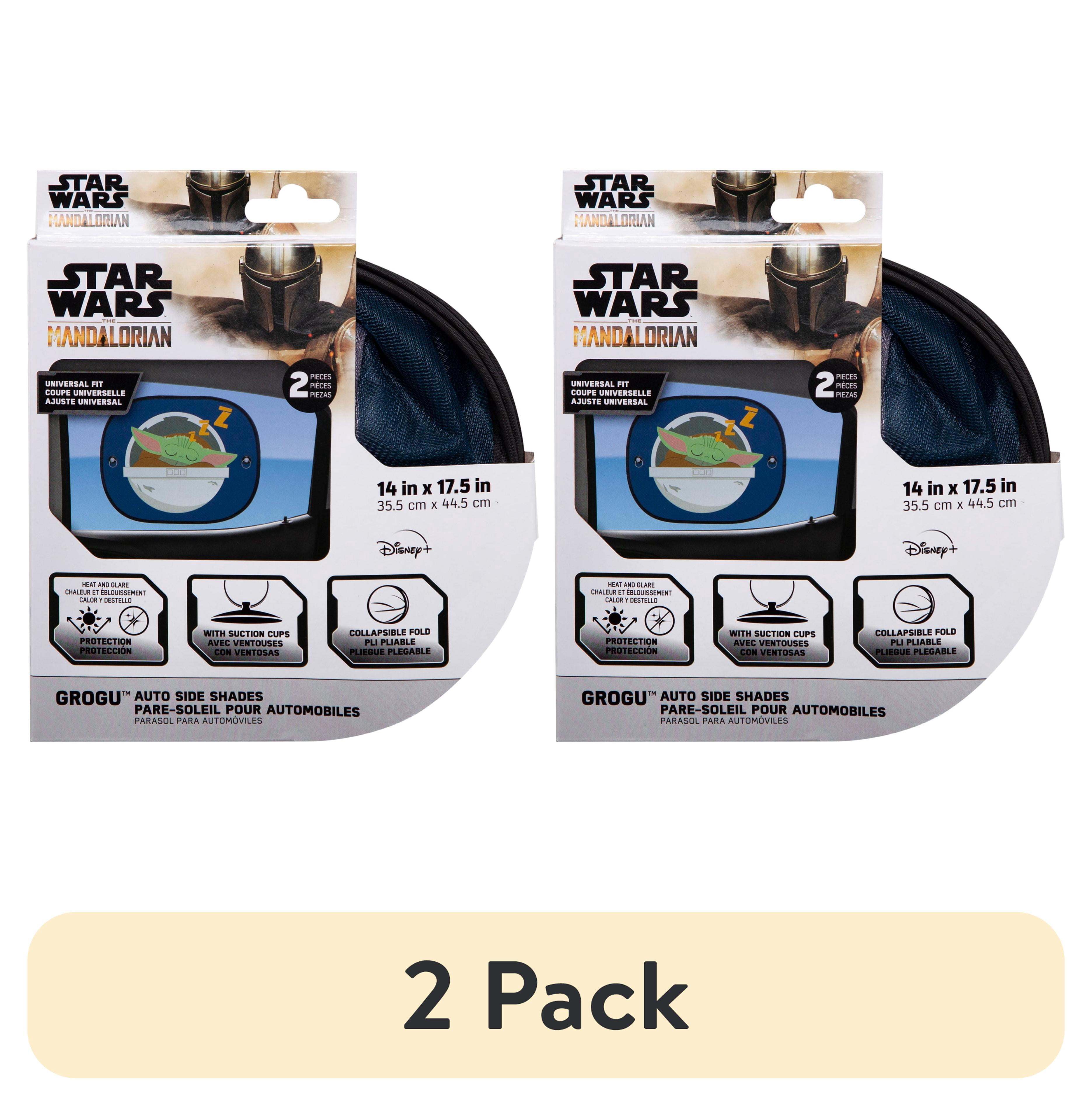 (2 pack) Star Wars The Child Universal Auto Side Window Sunshades, Blue, 2 Piece
