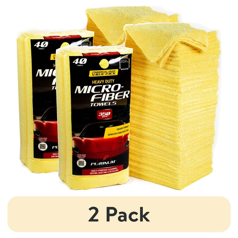 2 pack) Platinum Series 40 Pack Premium Microfiber Auto and Home