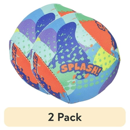(2 pack) Play Day 65362 Pool Splash Balls, Multicolor, 4 Pack