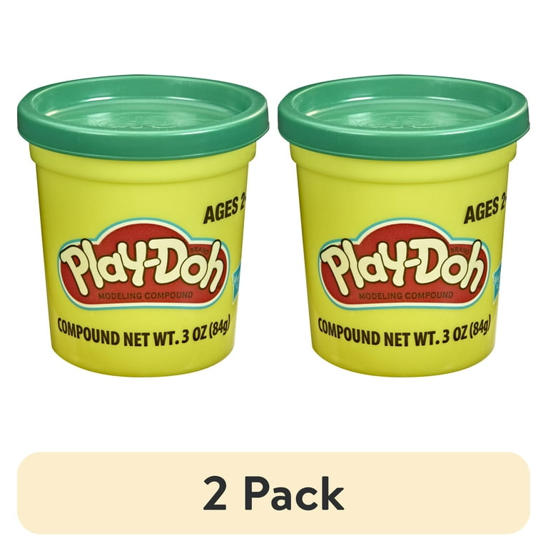 2 pack) Play-Doh Single Can Dark Green Modeling Compound, 3 Ounces