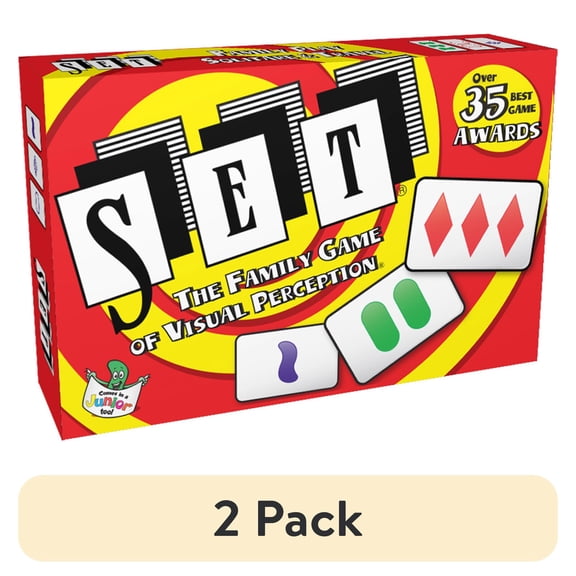 (2 pack) PlayMonster Set Card Games for Kids, Multi-Player Card Game of Visual Perception, Children Ages 6+