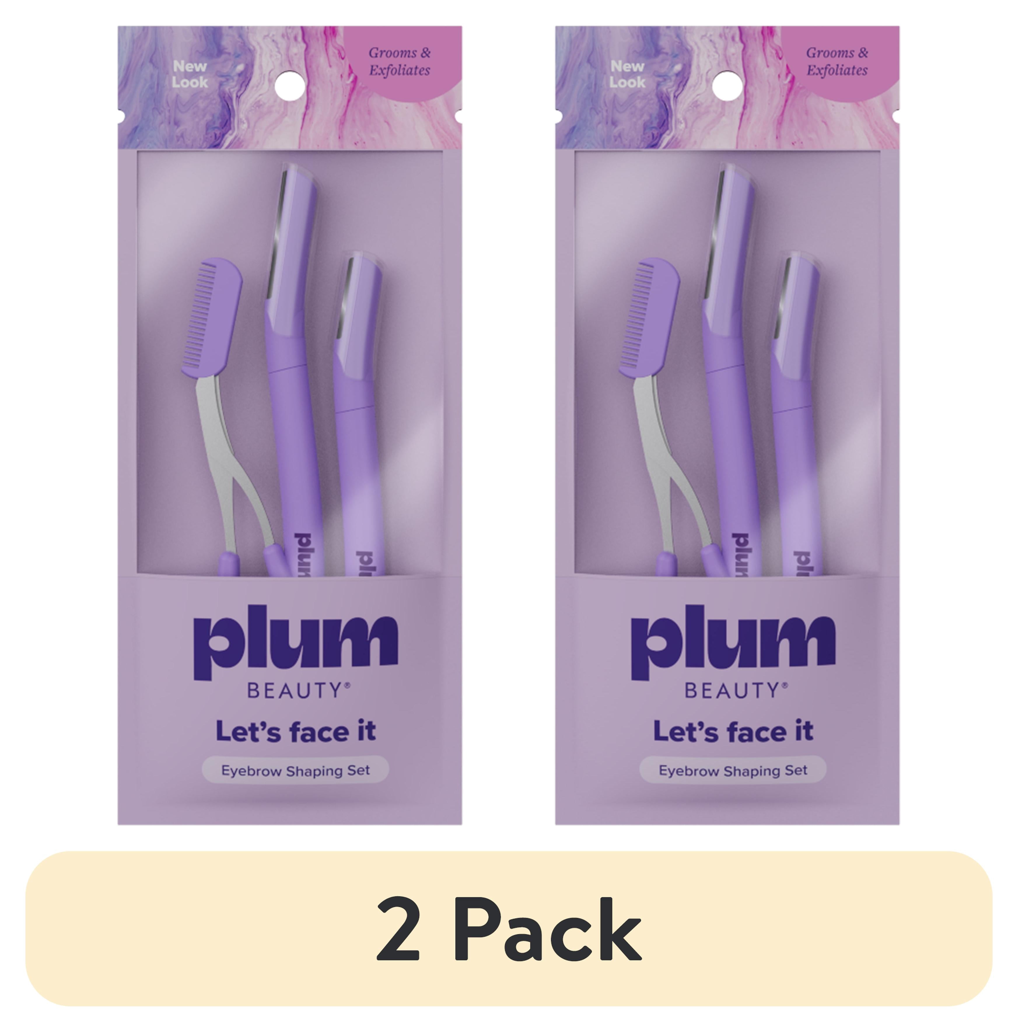 (2 pack) Plum Beauty Eyebrown Shaping Tool Set 3pc