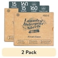 thumbnail image 1 of (2 pack) Poesie Laundry Detergent Sheets, Fresh Linen Scent, High Efficiency, 160 Count, 1 Pack, 1 of 11