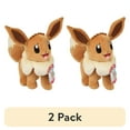 thumbnail image 1 of (2 pack) Pokemon 12" Large Eevee Plush - Officially Licensed - Let's Go Starter Figure - Authentic Soft 12-inch Stuffed Animal Toy - Valentine's Day & Easter Basket Stuffer Gift for Kids, Boys, Girls - 2+, 1 of 6