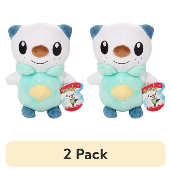 (2 pack) Pokemon Legends: Arceus 8" Oshawott Plush - Generation 5 Starter Figure - Officially Licensed - Soft Stuffed Animal Toy - Gift for Kids, Boys, Girls - 2+