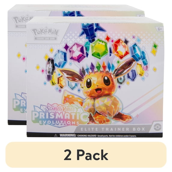 (2 pack) Pokemon Scarlet & Violet - Prismatic Evolutions Elite Trainer Box