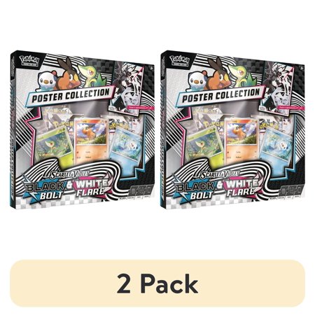 (2 pack) Pokemon TCG Scarlet & Violet 10.5 Unova Poster Collection Box - 4 Packs