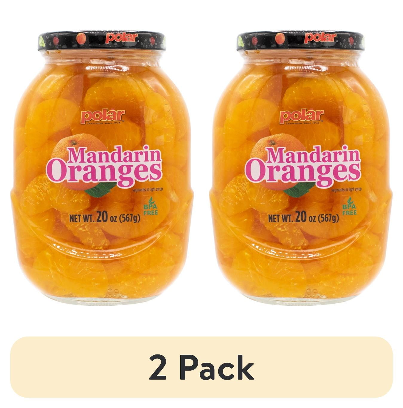 (2 pack) Polar Mandarin Orange Segments in Light Syrup, 20 oz