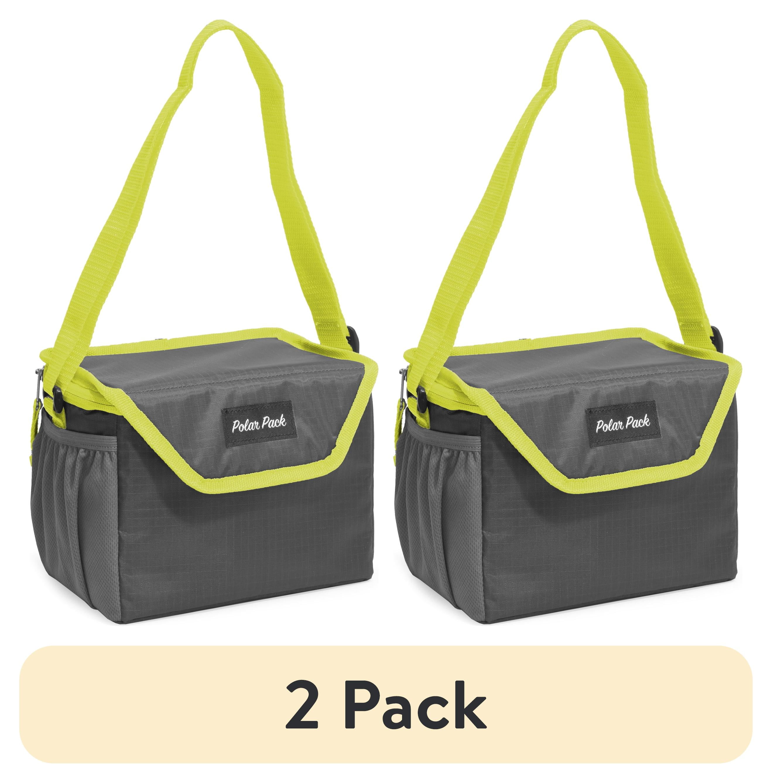 (2 pack) Polar Pack Upright Reusable Polyester Lunch Box for All Ages