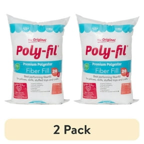 (2 pack) (2 pack) Poly-Fil® Premium Polyester Fiber Fill by Fairfield, 20oz Bag