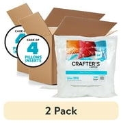 (2 pack) Fairfield Crafter's Choice Decorative Pillow Insert, 20" x 20" - Pack of 4