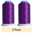 thumbnail image 1 of (2 pack) Polyester Machine Embroidery Thread by Threadart - No. 265 - Royal Purple - 1000M - 220 Colors, 1 of 10