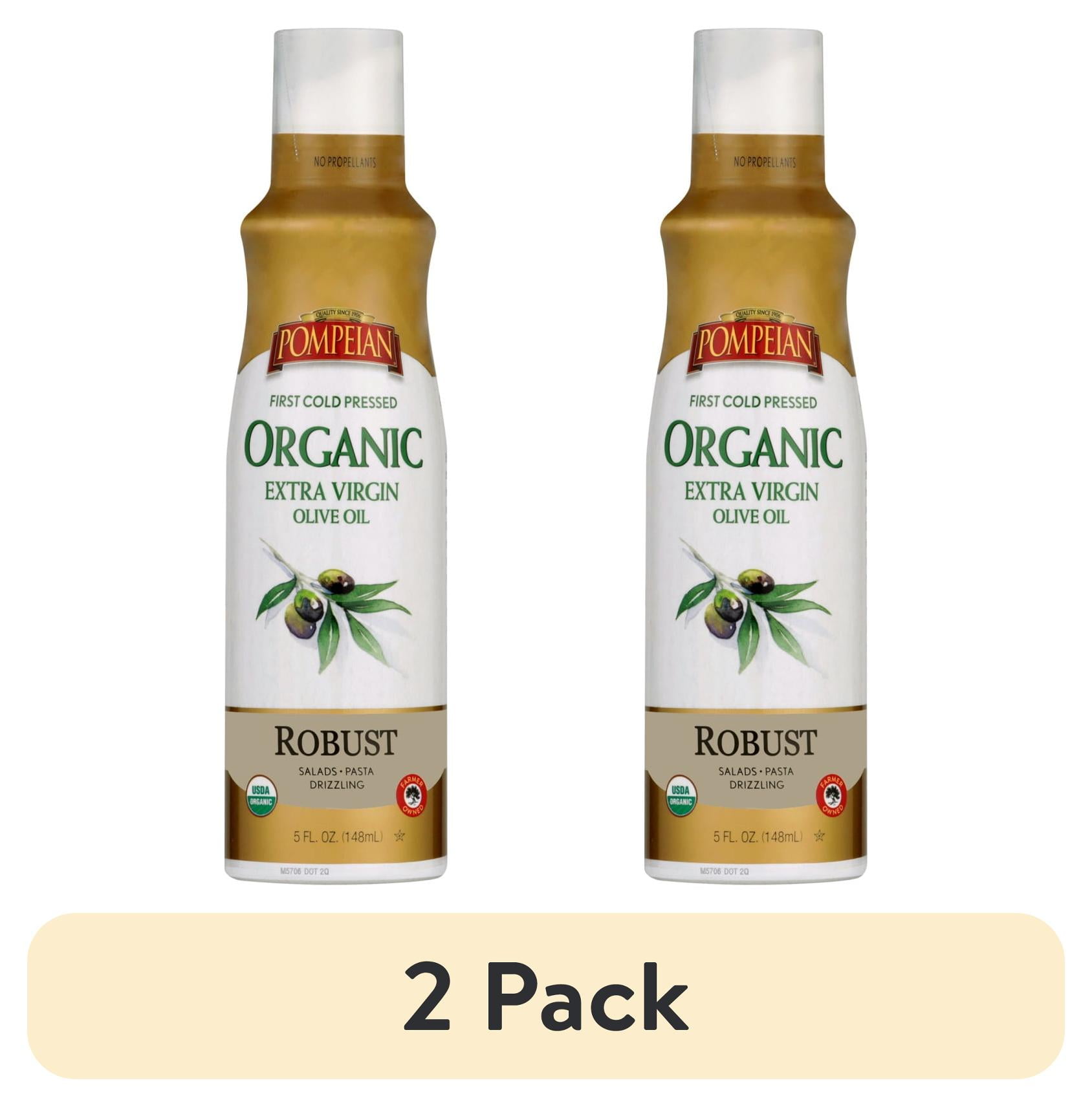 (2 pack) Pompeian Organic Robust Extra Virgin Olive Oil Cooking Spray - 5 fl oz, 1 Count