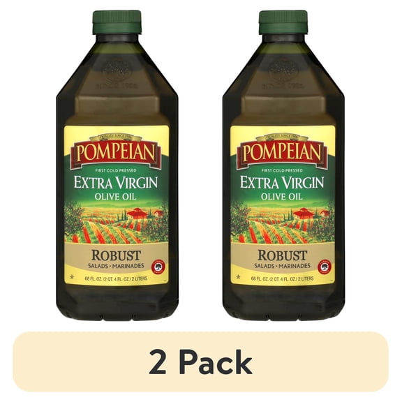 (2 pack) Pompeian Robust Extra Virgin Olive Oil - 68 fl oz