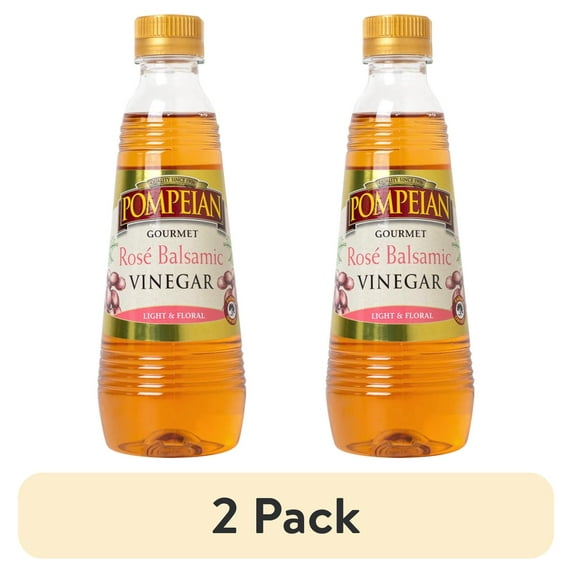 (2 pack) Pompeian Rosé Balsamic Vinegar - 16 fl oz