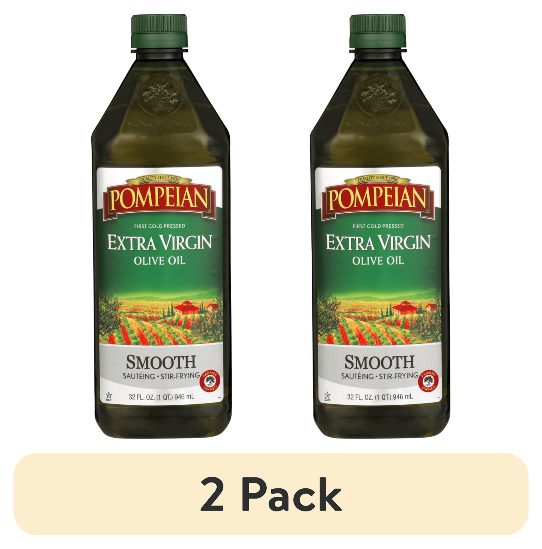 (2 pack) Pompeian Smooth Extra Virgin Olive Oil - 32 fl oz