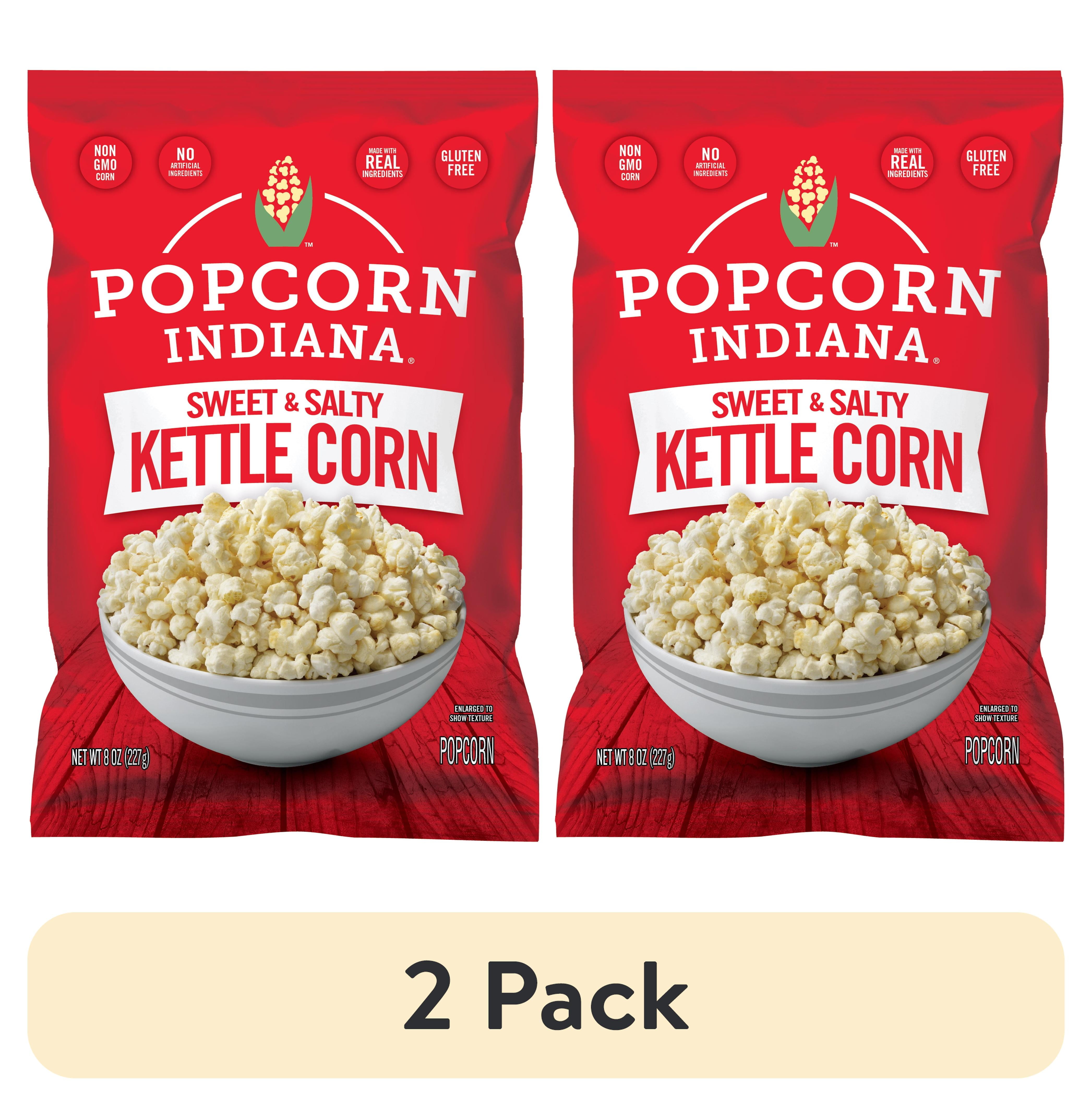 2 pack) Popcorn, Indiana Kettle Corn Popcorn, 8 Oz. - Walmart.com