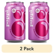 2 pack poppi Doc Pop Prebiotic Soda, 12 fl oz, 1 Pack Can