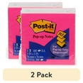 thumbnail image 1 of (2 pack) Post-It Pop-Up Notes. Ultra Colors. 3 x 3 inches. 3 pack, 1 of 4
