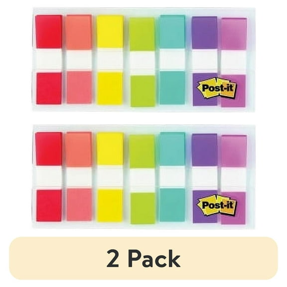 Post-it 1/2 0.50" x 1.75" - Assorted - Self-stick - 189 / Pack