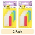thumbnail image 1 of (2 pack) Post-it Tabs, 2" Wide, 4 Assorted Primary Colors, 24 Tabs, 1 of 9