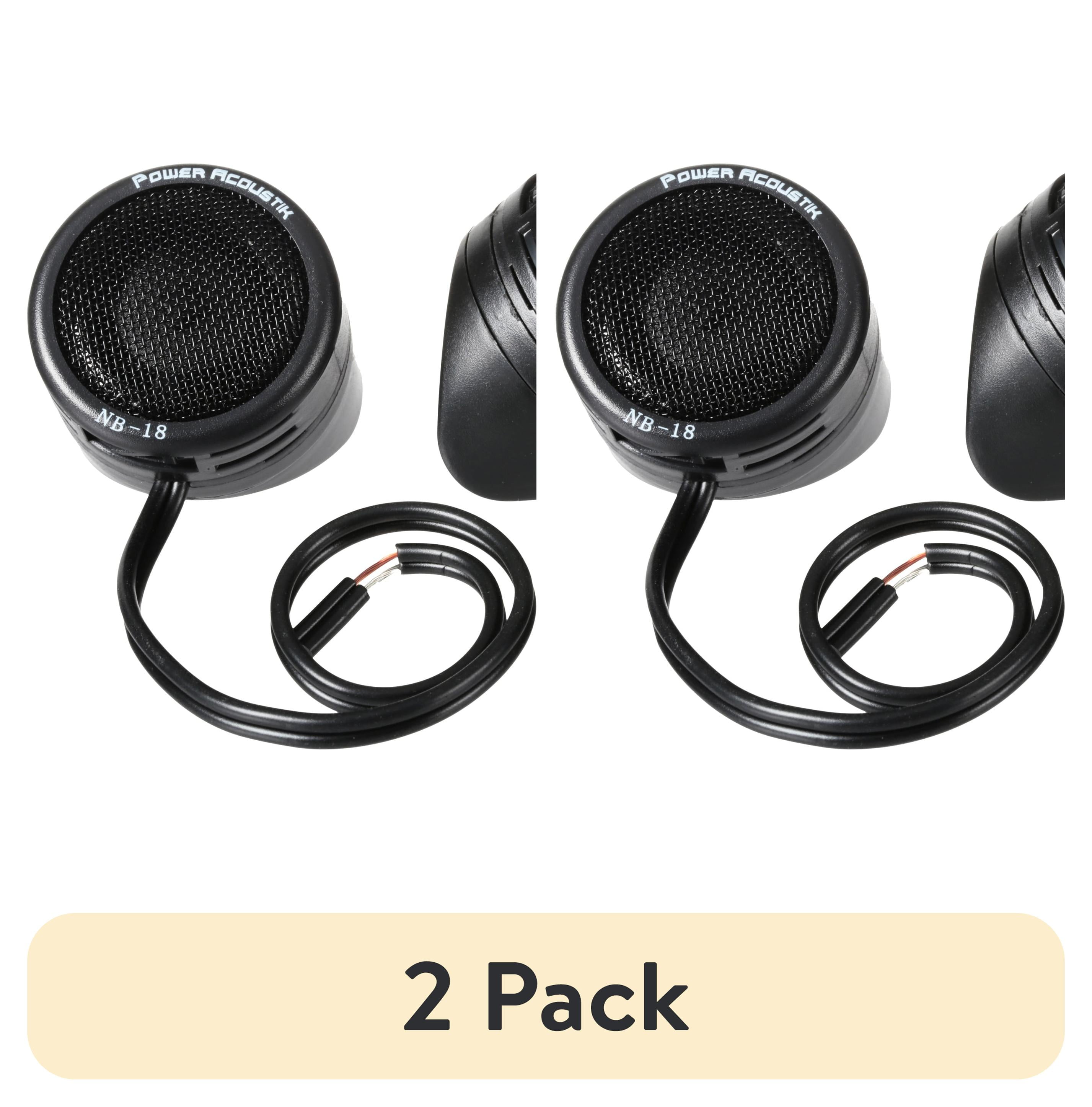 2 pack) Power Acoustik NB-18 200 Watt Max Super Tweeter for