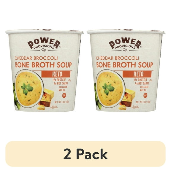 (2 pack) Power Provisions - Soup Bn Brth Chd Broc Ket - CS of 6-1.4 OZ