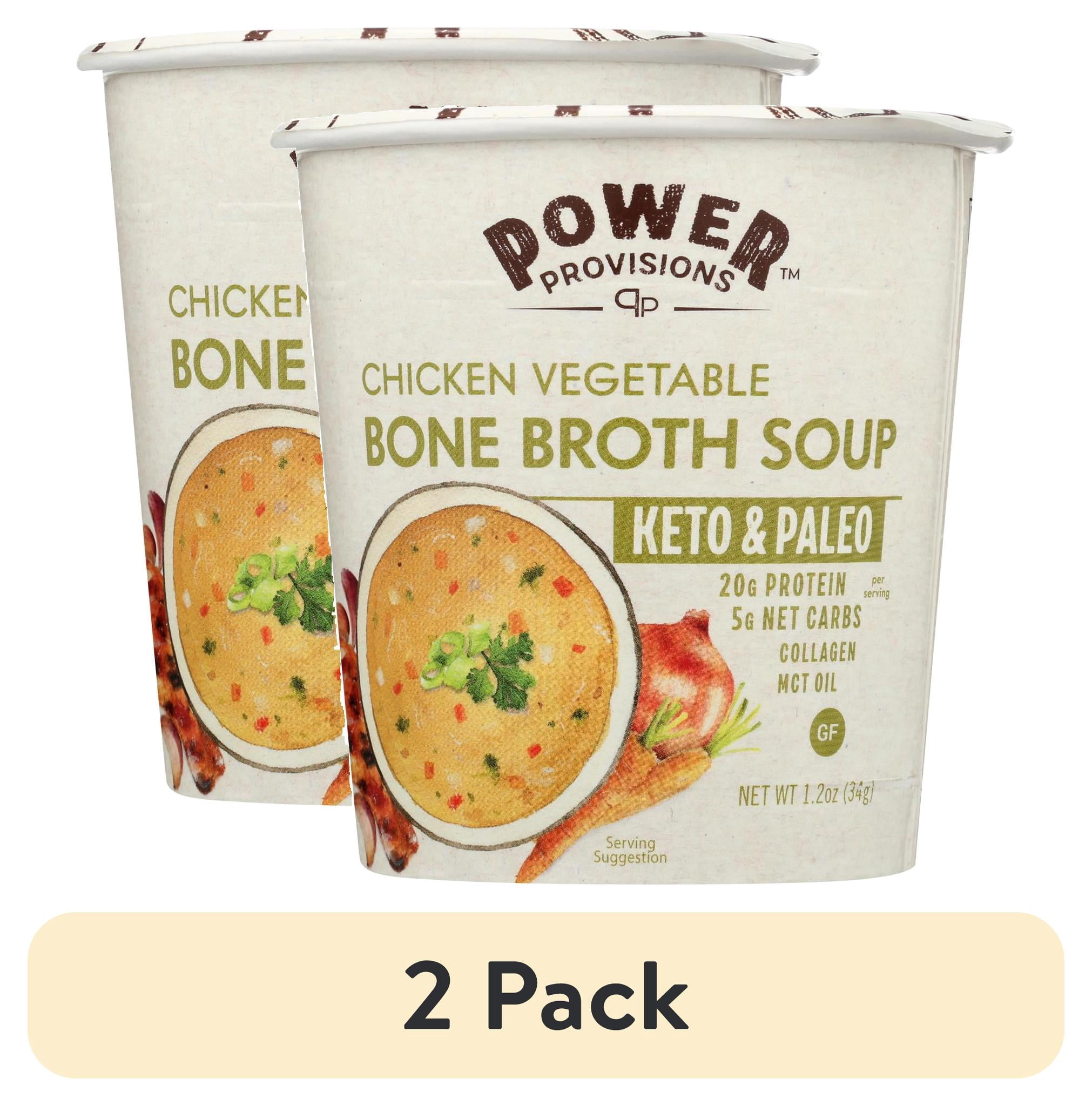(2 pack) Power Provisions - Soup Cp Chck Veg Bne Brth - CS of 6-1.2 OZ