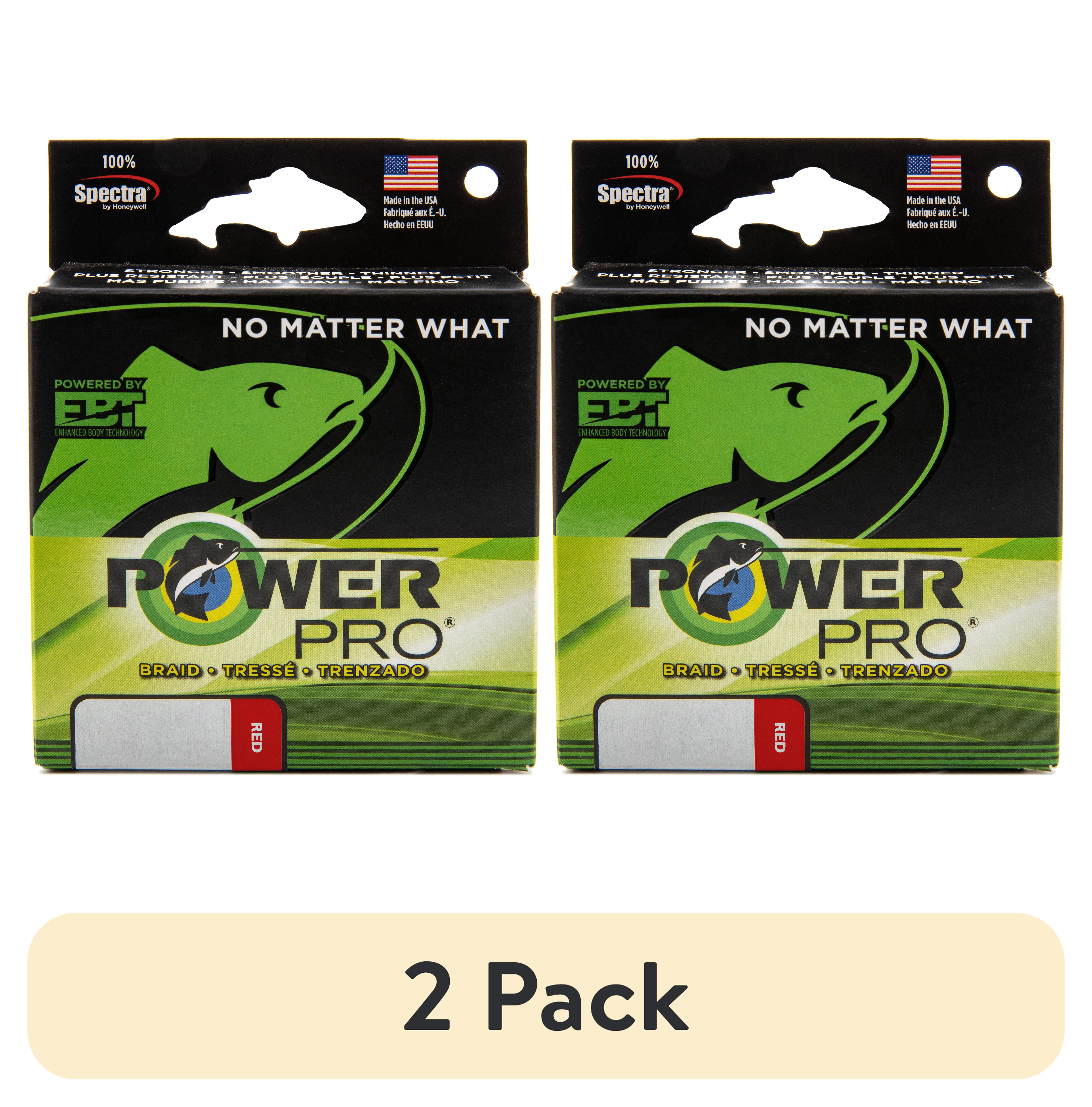 (2 pack) PowerPro Braided Fishing Line, 30lb x 150yd red,  [21100300150V]