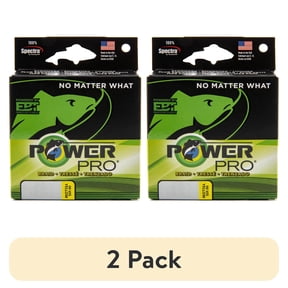 (2 pack) PowerPro Braided Fishing Line, 30lb x 150yd ylw,  [21100300150Y]