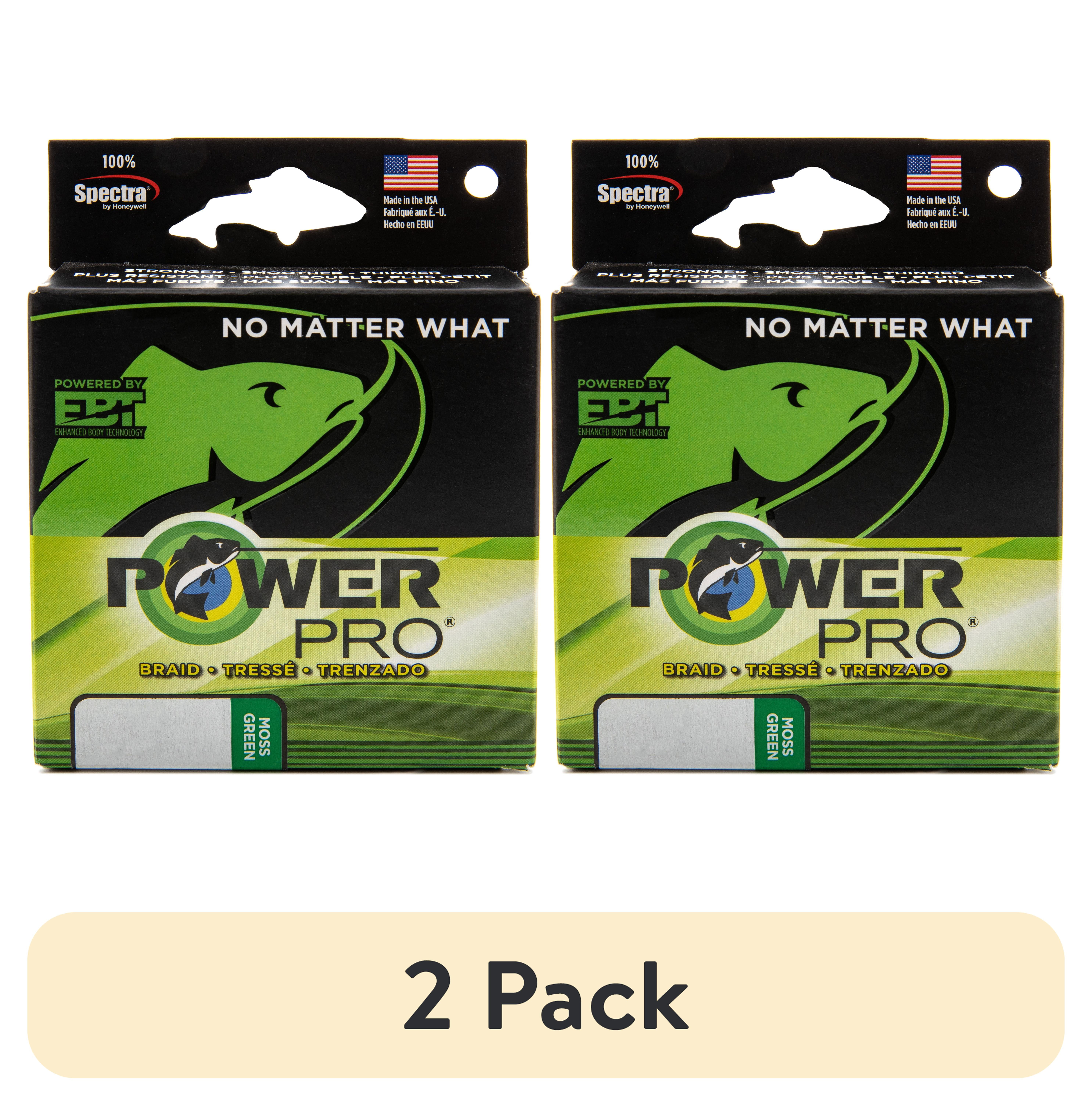 (2 pack) PowerPro Braided Fishing Line, 40Lb X 3000Yd Grn,  [21100403000E]
