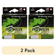 2 pack PowerPro Braided Fishing Line, 65lb x 1500yd ylw, [21100651500Y]