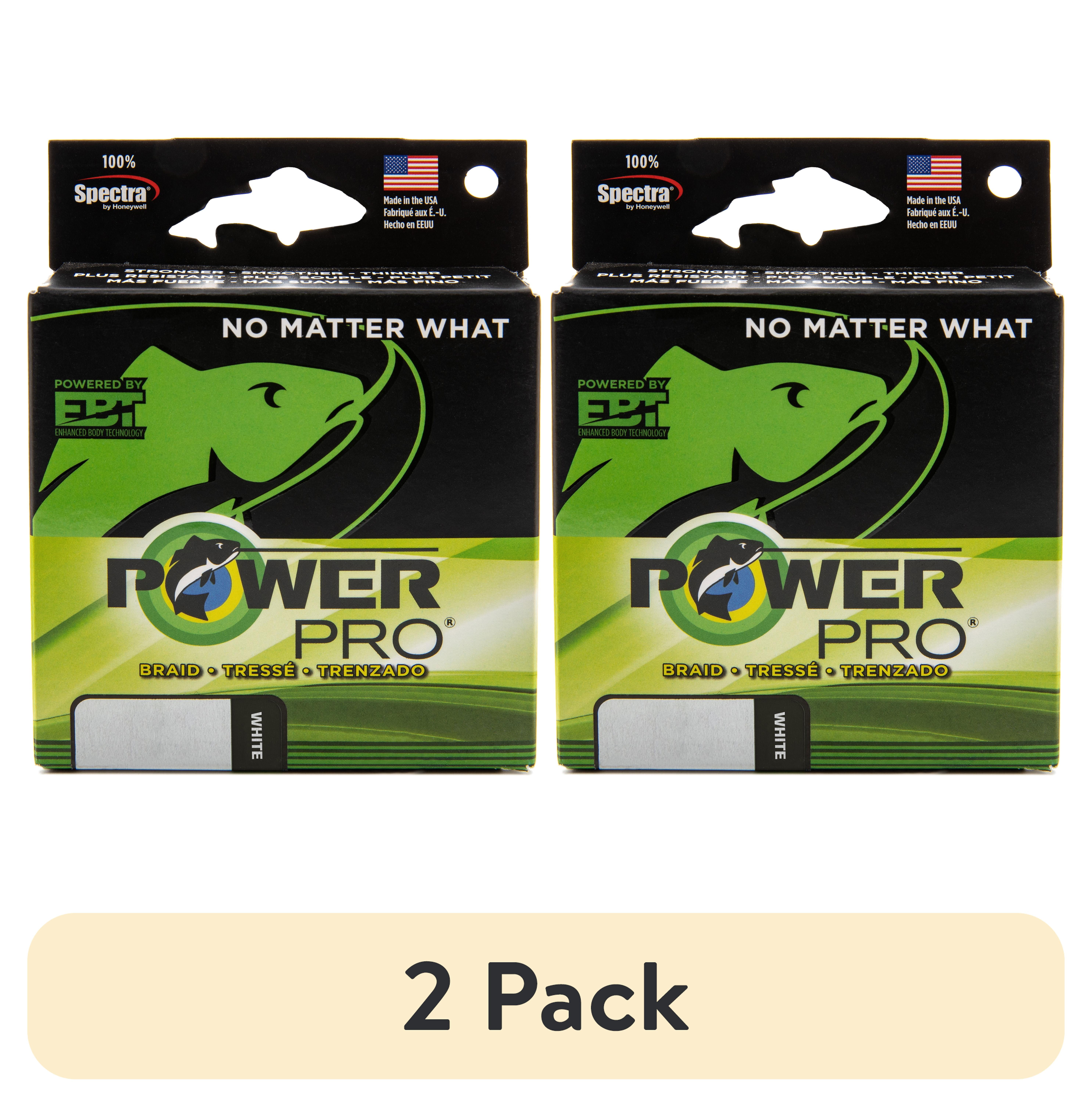 (2 pack) PowerPro Braided Fishing Line, 80Lb X 300Yd Wht,  [21100800300W]