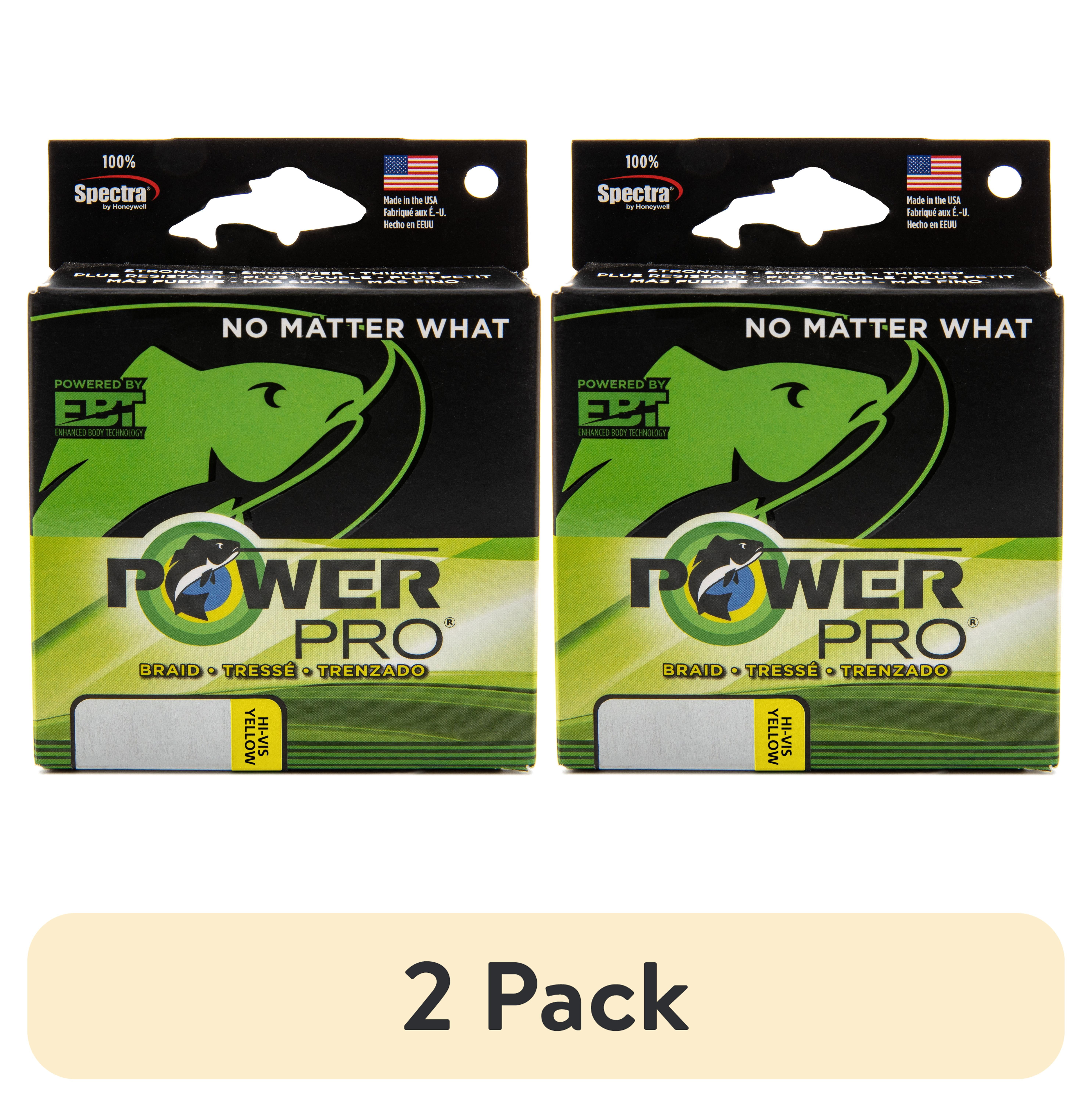 (2 pack) PowerPro Braided Fishing Line, 8Lb X 150Yd Ylw,  [21100080150Y]