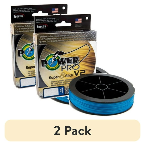 (2 pack) PowerPro Braided Fishing Line, Ppr Ssv2 10Lb 300Yd Blue,  [31500100300A]